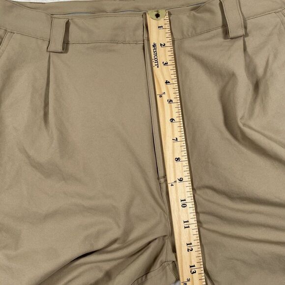 Under Armour Pants Mens 33x24 34R Khaki Tan Performance Golf Chino Pocket Logo - Picture 10 of 13